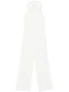 Patrizia Pepe Fitted Polyester Suit With Sharp Lapels And Tailored Silhouette In White