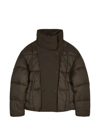 Patrizia Pepe Double-breasted Puffer Jacket In Multi