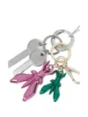 Patrizia Pepe Dragonfly Keyring In Gold