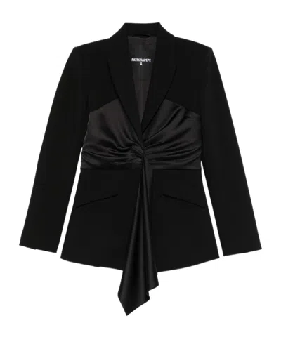 PATRIZIA PEPE DRAPE DETAIL BLAZER