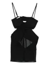 Patrizia Pepe Draped-detail Top In Black
