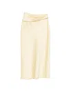 Patrizia Pepe Drapierter Midirock In Neutral