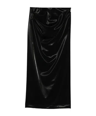 Patrizia Pepe Zip-fastening Skirt In Black