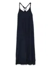 Patrizia Pepe V-neck Maxi Dress In Blue