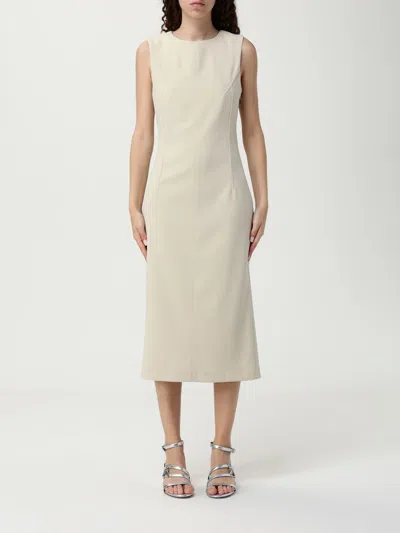 Patrizia Pepe Dress  Woman Color Beige In Neutral