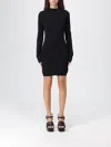 Patrizia Pepe Dress  Woman Color Black In Black
