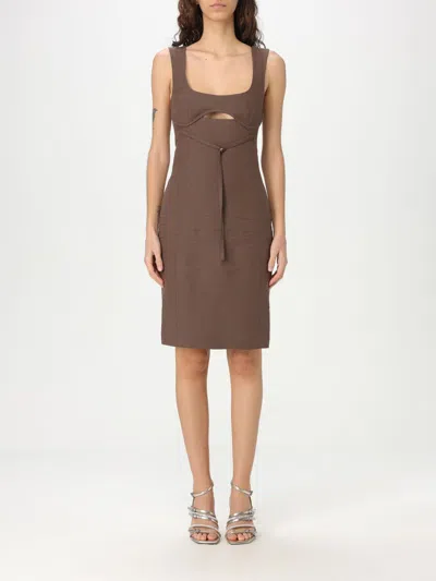 Patrizia Pepe Dress  Woman Color Brown