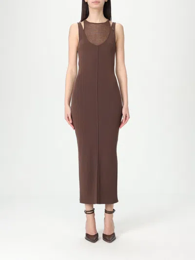 Patrizia Pepe Dress  Woman Color Brown