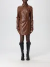Patrizia Pepe Dress  Woman Color Brown In Brown