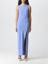 Patrizia Pepe Kleid  Damen Farbe Hellblau In Gnawed Blue