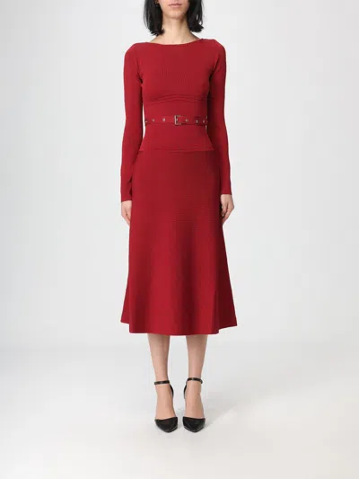 Patrizia Pepe Dress  Woman Color Red In Purple