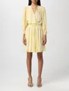 Patrizia Pepe Dress  Woman Color Yellow In Yellow