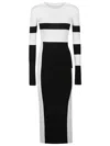 Patrizia Pepe Colour-block Midi Dress In White