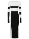 Patrizia Pepe Colour-block Midi Dress In White