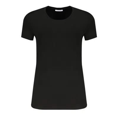 Patrizia Pepe Elastane Tops & Women's T-shirt In Black