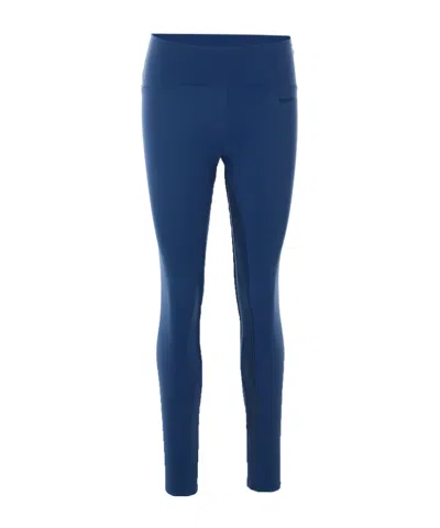 Patrizia Pepe Elastic Waist Leggings In Blue