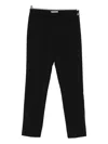 Patrizia Pepe Elastic-waist Trousers In Black