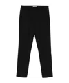Patrizia Pepe Elastic-waist Trousers In Black