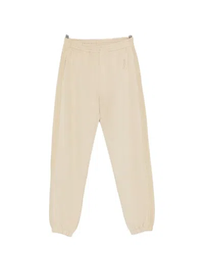 Patrizia Pepe Elasticated Sand Track Pants In Neutral
