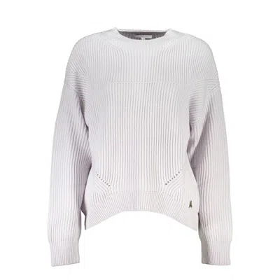 Patrizia Pepe Elegant Turtleneck Sweater With Contrast Detail In White
