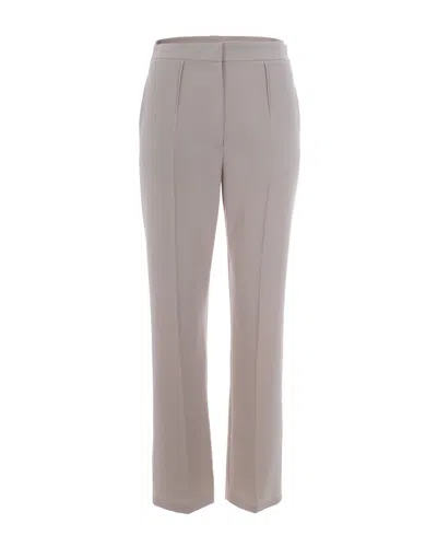 Patrizia Pepe Elegantly Tailored Trousers For Women In Cloud Gray