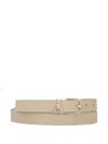 Patrizia Pepe Embellished Leather Belt In Neutrals