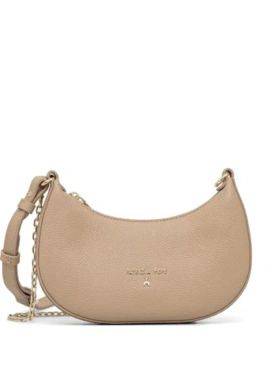 Patrizia Pepe Embossed Crossbody Bag In Brown