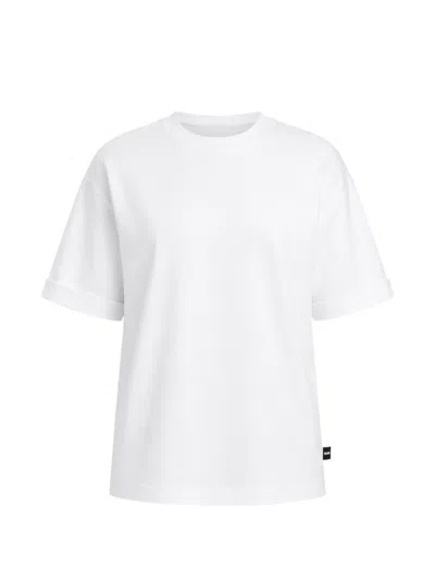 Patrizia Pepe Embossed-logo T-shirt In White