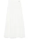 Patrizia Pepe Midi Skirt In White