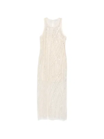 Patrizia Pepe Embroidered Midi Dress In Multi