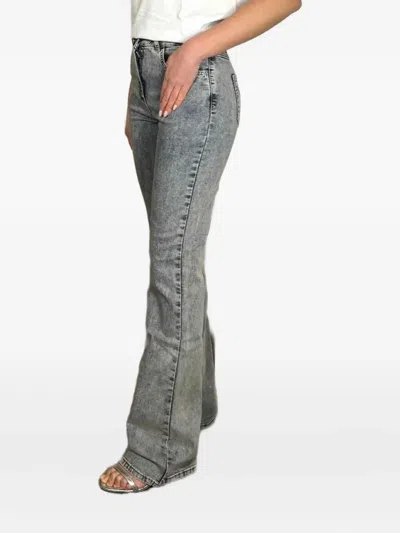 Patrizia Pepe Embroidered-pocket Jeans In Blue