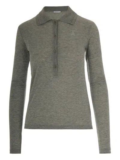 PATRIZIA PEPE EMBROIDERED POLO SHIRT