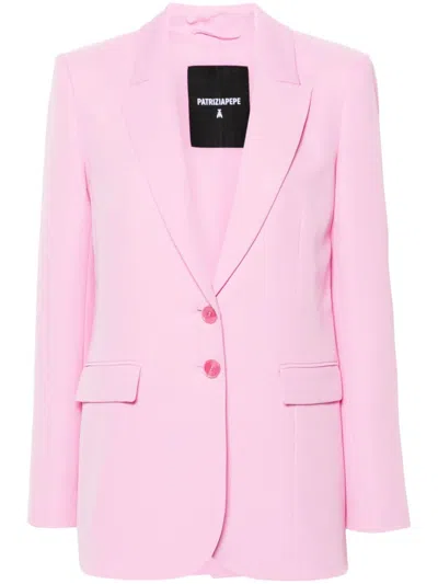 Patrizia Pepe Essential Blazer In Pink