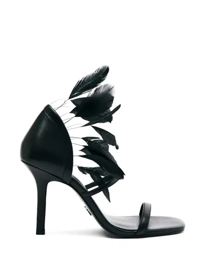 Patrizia Pepe Essential Fly Sandals In Black