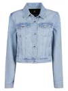 Patrizia Pepe Essential Jacket In Blue
