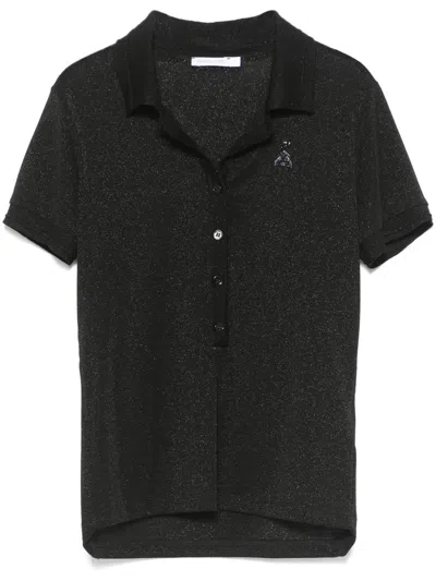 Patrizia Pepe Essential Knit Shirt In Black