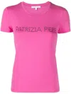 Patrizia Pepe Essential Logo-print T-shirt In Rosa