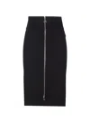 Patrizia Pepe Essential Midi Skirt In Black