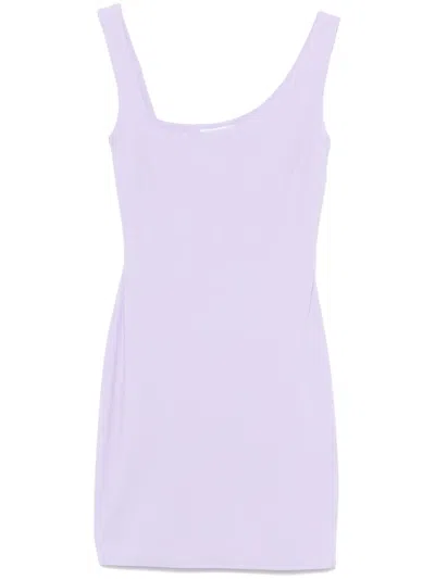 Patrizia Pepe Essential Mini Dress In Purple