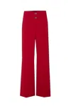 Patrizia Pepe Essential Pants In Red