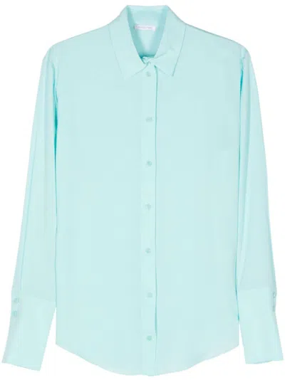 Patrizia Pepe Essential Shirt In Blue