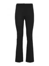 Patrizia Pepe Essential Slim Stretch Viscose Trousers In Black