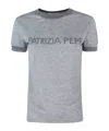 Patrizia Pepe T-shirt In Maglia Essential Grigia In Gray