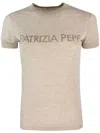 Patrizia Pepe T-shirt In Maglia Essential Beige In Neutrals