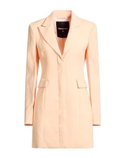 Patrizia Pepe Essential Woman Mini Dress Apricot Size 6 Polyester, Elastane In Orange