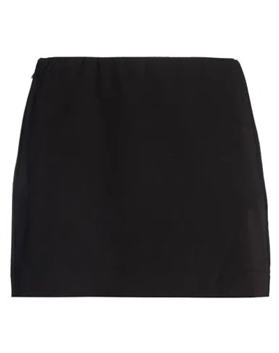 Patrizia Pepe Essential Woman Mini Skirt Black Size 8 Polyester, Viscose, Elastane