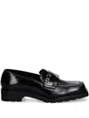 Patrizia Pepe Eyelet Loafers In Black