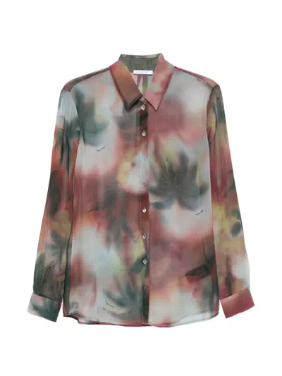 Patrizia Pepe Faded Print Shirt In Multi