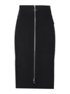 Patrizia Pepe Essential Midi Skirt In Black