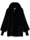 Patrizia Pepe Faux-fur Jacket In Black